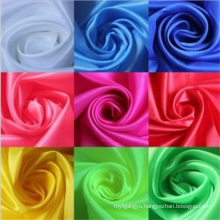 Smooth Touch 75D*150d 100% Polyester Plain Woven Soft Satin Fabric for Scarf Garment